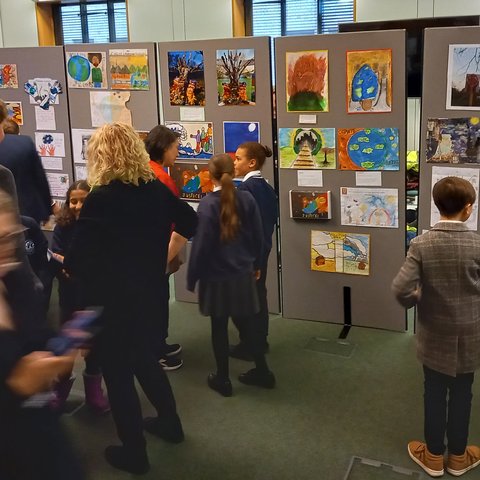 The Creative for the Climate art exhibition in Parliament