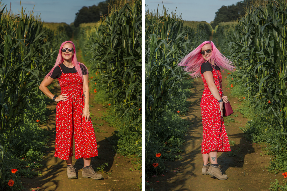Second Hand Outfit red flower jumpsuit