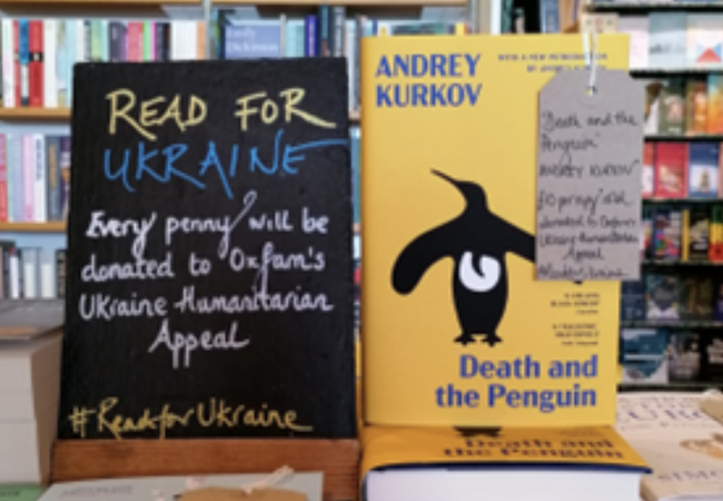 Oxfam and Waterstones: Read for Ukraine.