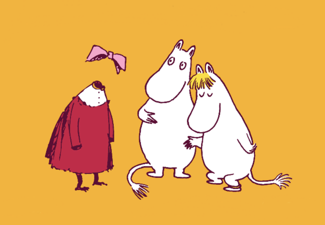 Moomins. A sketch from The Invisible Child by Tove Jansson