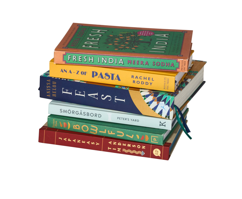 Stack of Oxfam Donated Books