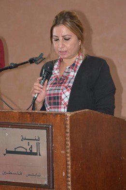 Shaden speaking at a conference