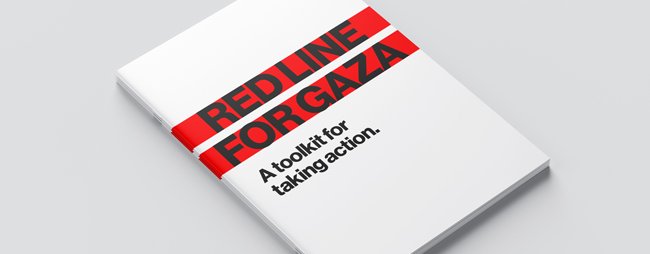 The cover of Oxfam's Gaza Campaigning Toolkit
