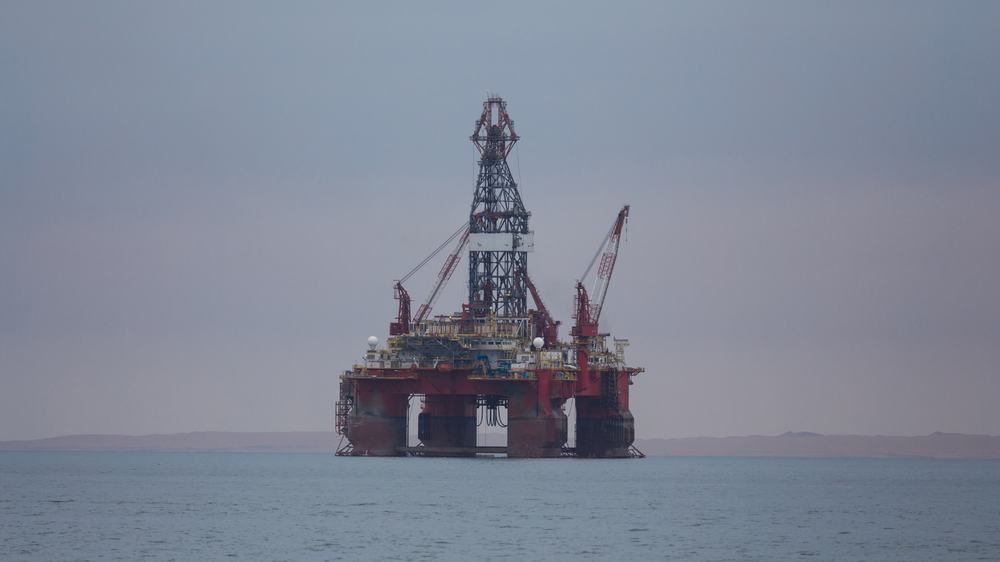 An oil rig
