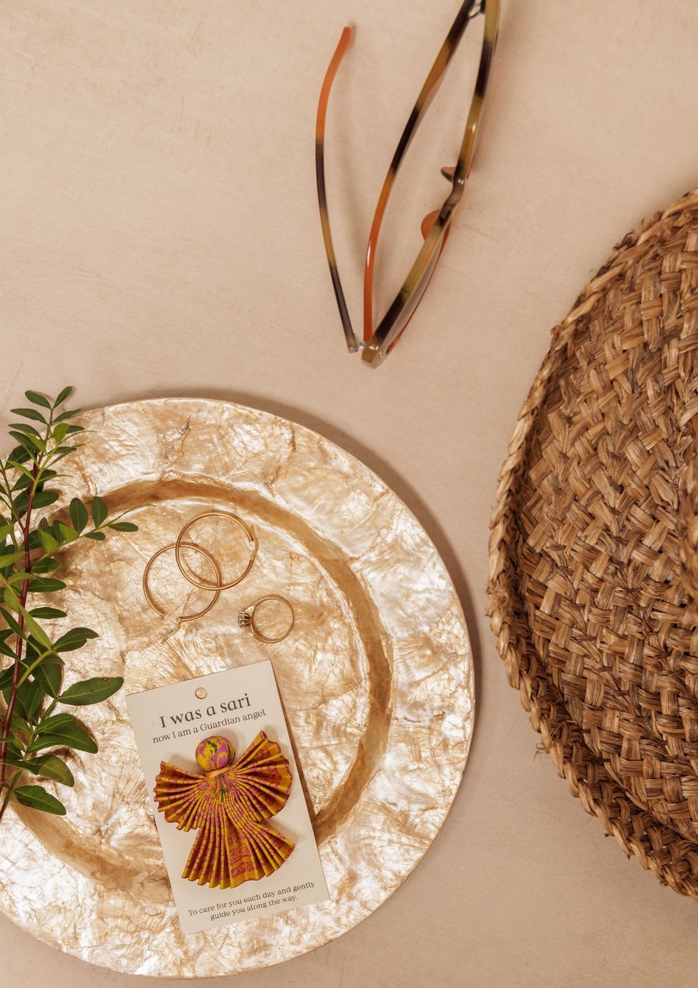 Recycled sari guardian wedding favour