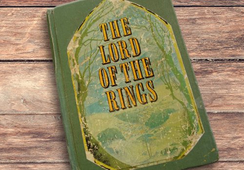 An old copy of The Lord of the Rings