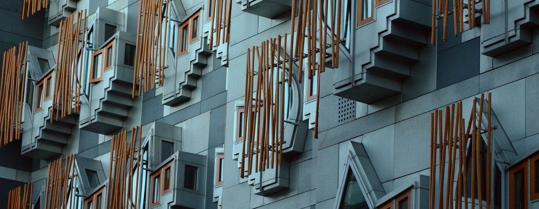 Exterior of the Scottish Parliament building