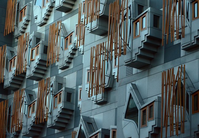 Exterior of the Scottish Parliament building