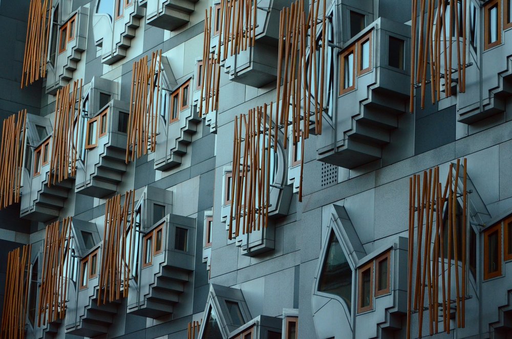Exterior of the Scottish Parliament building