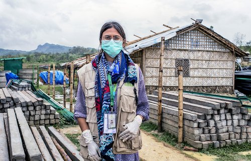 Working on the COVID frontline in Cox's Bazaar, Bangladesh.