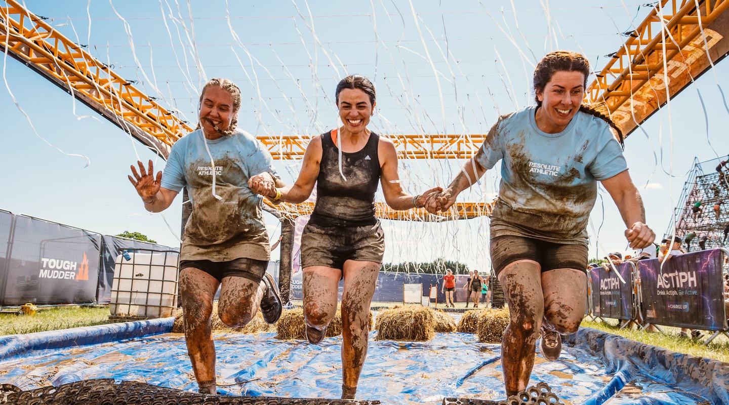 team taking part in Tough Mudder UK