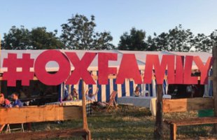 Oxfam stand at a festival