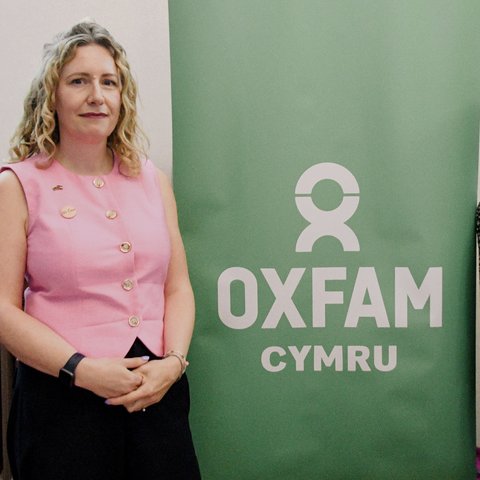 The Oxfam Cymru Team - Sarah Rees + Hade Turkmen