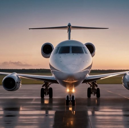 An image of a private jet.