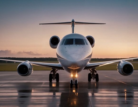 An image of a private jet.