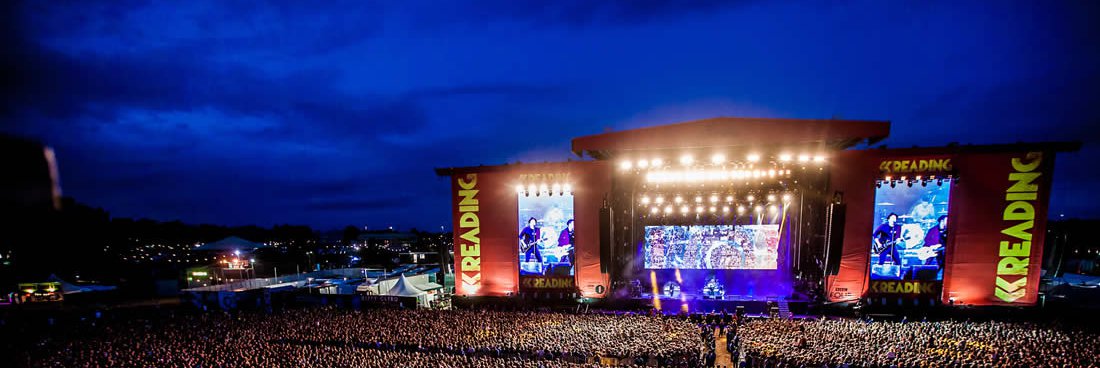 The crowd at the Reading festival main stage