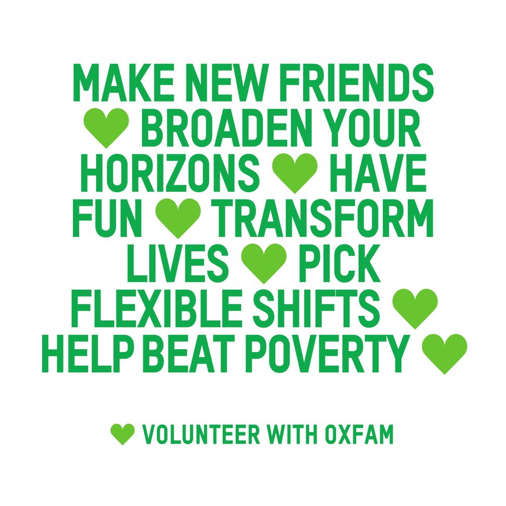 Volunteer for Oxfam