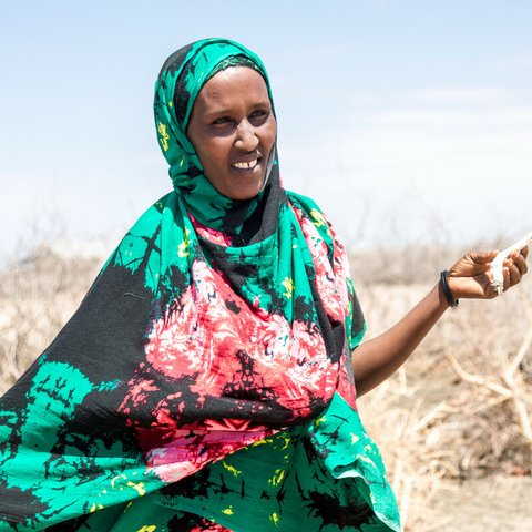 Safia is part of a cash transfer programme in Kenya. Photo: Loliwe Phiri/Oxfam