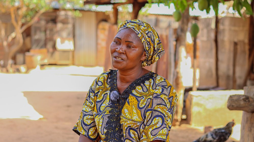 Sarah, an entrepreneur on her farm in Nasawara state, Nigeria.