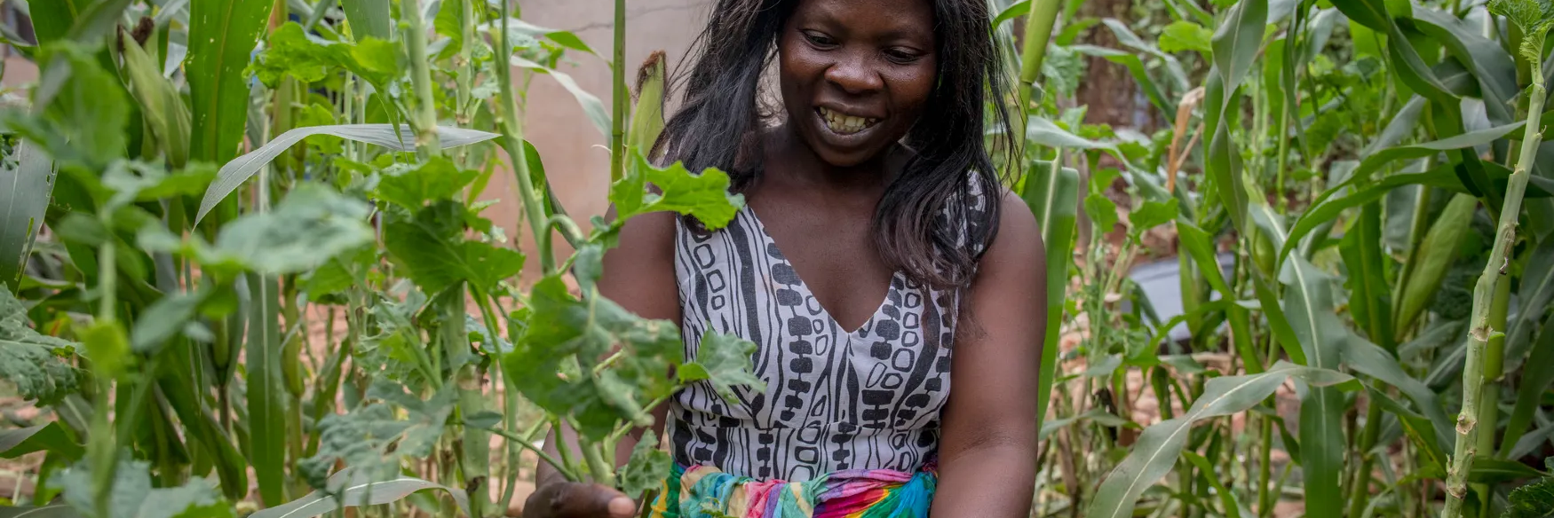 Shylet is a local Oxfam WE-Care champion in Hatcliffe, in Harare, Zimbabwe. Photo: Cynthia Matonhodze/Oxfam