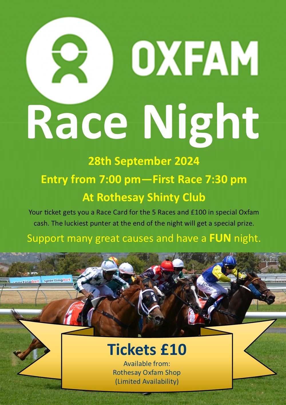 Horse-racing event poster