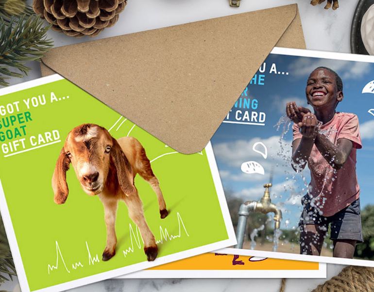 Oxfam Unwrapped cards