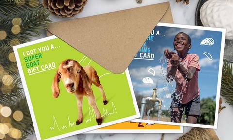 Oxfam Unwrapped cards
