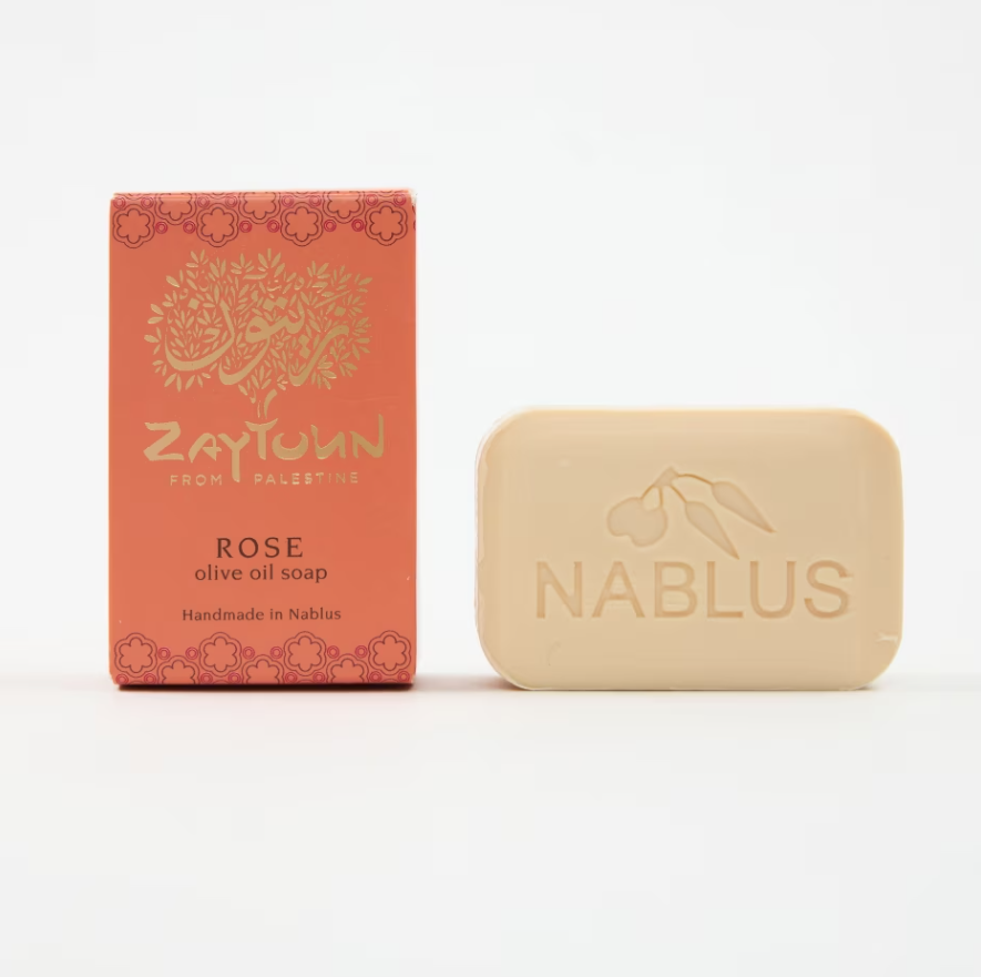 Zaytoun rose olive oil soap